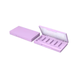 Rectangular 6-Well Eyeshadow Palette with Brush Holder and Mirror