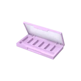 Rectangular 6-Well Eyeshadow Palette with Brush Holder and Mirror