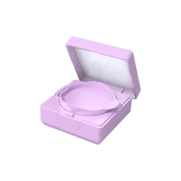 Square ABS Foundation & Cushion Compact with Mirror - 2.89" Single Pan Makeup Compact