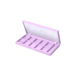 Rectangular 11-Well Eyeshadow Palette with Mirror