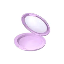 2.99" Round ABS Single Pan Makeup Compact with Mirror