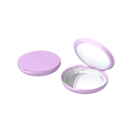 1.56" Round ABS Single Pan Makeup Compact with Mirror