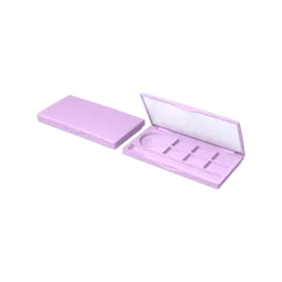 7-Well ABS Multi-Face Makeup Palette with Mirror & Brush Holder