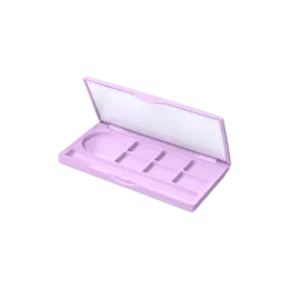 7-Well ABS Multi-Face Makeup Palette with Mirror & Brush Holder