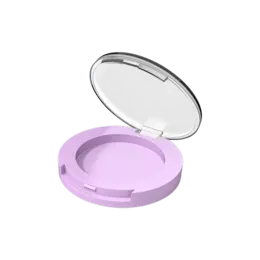 Round 2.28" Single Pan ABS Blush & Bronzer Compact with Clear Top