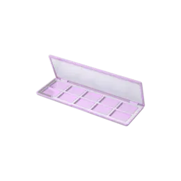 Rectangular 10-Well ABS Eyeshadow Palette with Mirror