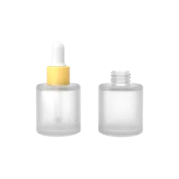 1oz /30ml Glass Cylinder Dropper Bottle with Bulb Dropper