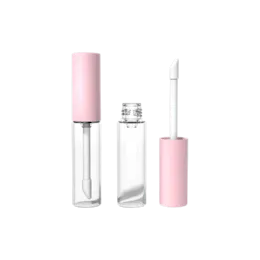 0.3oz /9ml PETG Lip Gloss & Concealer Tube with Curved Doe-Foot Applicator