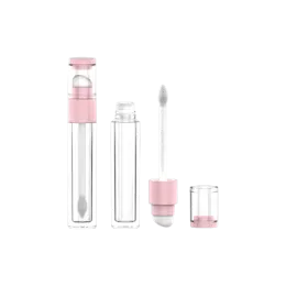 0.1oz /3ml PETG Cylinder Dual Ended Lip Gloss Tube with Sponge Tip