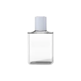 4.9oz /145ml PETG Square Bottle with Cylindrical Screw On Closure