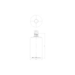 13.5oz /399ml 24-400 PET Cylinder Bottle