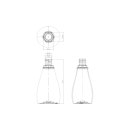 30g 24-410 PET Teardrop Bottle