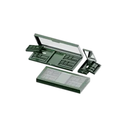 ABS MUA Pro Makeup Palette - 24-Pan Rectangular Palette with Detachable Inserts & Clear Window