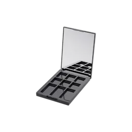 9-Pan Rectangular ABS Compact with Mirror