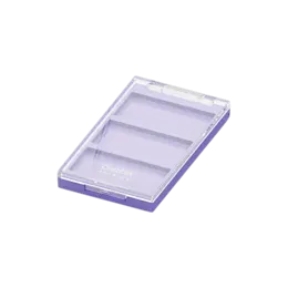 3-Pan Rectangular ABS Compact with Clear Top