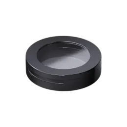 Single Well Round Magnetic PET Compact with Clear Window