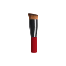 Glue-Free Detachable Slanted Foundation Brush with Recyclable PCR Plastic Handle & Aluminum Ferrule for Full Coverage Makeup Application