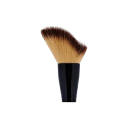 3d-Curve Synthetic Hair Natural Wood Handle Blush Brush