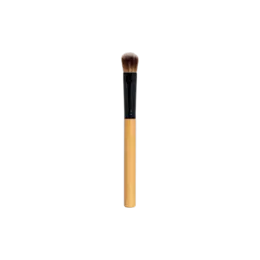 Round Synthetic Hair Natural Wood Handle Eyeshadow Brush