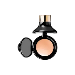 Round Single Pan Airtight ABS Compact with Slide-In Brush