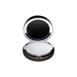 Round Single Pan ABS Self-Illuminating Cushion Compact with Adjustable Ring Light