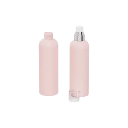 7.8oz/230ml 24-410 PE Round Bottle with Spray Pump and Clear Overcap