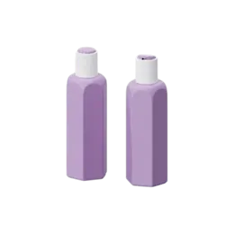 10.1oz /300ml 22-410 PE Hexagonal Bottle with Disc Top Cap