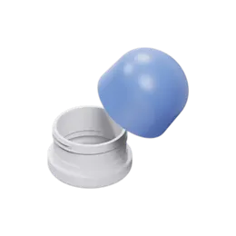 2.7oz/80ml 58-400 HDPE Exfoliating Scrub Jar with Dome Cap