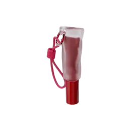 0.2oz /7ml PETG Artistic Lip Gloss Tube with Integrated Strap Ring