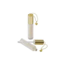 0.2oz /6ml PETG Specialty Lip Gloss Tube with Decorative Hanging Loop