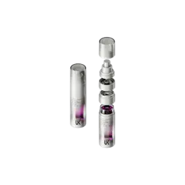 1.7oz/50ml PET Refillable Dual Chamber Airless Spray Bottle | Dry & Liquid Fresh Mix System