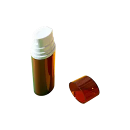 0.7oz/20ml PP & SAN Cylinder Dual Chamber Airless Pump Bottle | 2-in-1 10ml Twin Chambers with 1:1 Mixing Ratio