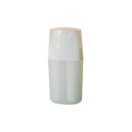 0.5oz/15ml PP Oval Dual Chamber Airless Pump Bottle | 2-in-1 7.5ml Twin Chambers with 1:1 Mixing Ratio