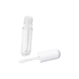 0.1oz/3.5ml PETG Mini Pill-Shaped Concealer or Lip Gloss Tube with Doe-Foot Applicator