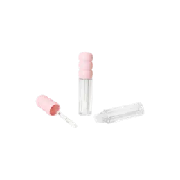 0.1oz/3ml PETG Lip Gloss Tube with Soft Curve Bubble Cap
