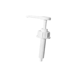 Tamper Evident Ribbed 54-410 Food Grade PP Dispensing Pump for High Viscosity Liquids 15cc Output