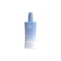 8.5oz/250ml 24-400 PET Ergonomic Bottle with PP Fine Mist Sprayer and Clear Overcap