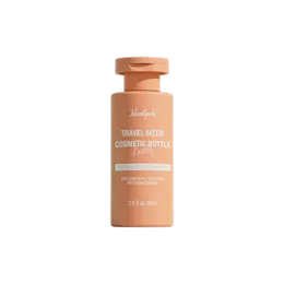 2oz/60ml 20-400 PET Cylinder Bottle with Smooth Flat Flip Top Cap