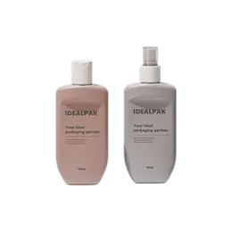 4.1oz/120ml 24-400 PE Tapered Oval Bottle with PP Fine Mist Sprayer and Clear Overcap