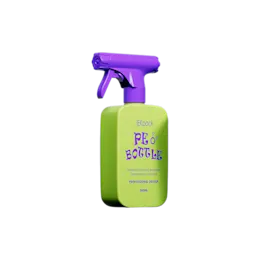 16.9oz/500ml 28-400 PE Flat Rectangular Bottle with PP Smooth Barrel Trigger Sprayer and Oversized Adjustable Nozzle