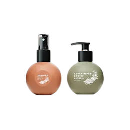 6.1oz/180ml 24-400 PE Spherical Bottle with PP Fine Mist Sprayer and Clear Overcap