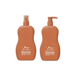5.1oz/150ml 24-400 HDPE Hourglass Bottle with PP Fine Mist Sprayer and Clear Overcap