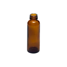 2oz/60ml Glass Round Bottle with Continuous Thread Finish