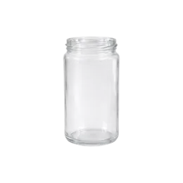 5.8oz/172ml Clear Glass PT Finish Straight-Sided Cylinder Jar with 48mm 2210 Neck - Press-On, Twist-Off Jar for Baby Food, Honey & Condiments
