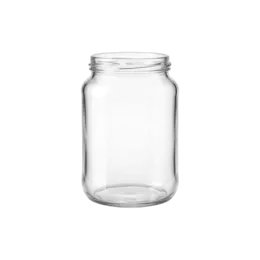 27.2oz/805ml Clear Glass Wide-Mouth Straight-Sided Jar with 82mm Deep Lug Finish for Pickles, Honey, & Preserves