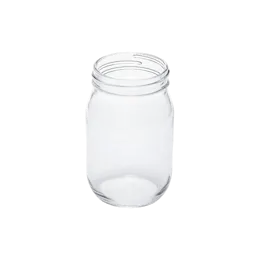 16.7oz/495ml Clear Glass Wide-Mouth Round Jar with Lug Finish for Pickles, Nut Butter, Honey, & Condiments