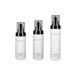 4.1/120ml 24-400 PET Cylinder Bottle with PP Treatment Pump and ABS Overcap