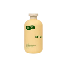 11.8oz/350ml 24-400 HDPE Round PCR Bottle with Flat PP Flip Top Cap