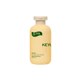 6.8oz/200ml 24-400 HDPE Round PCR Bottle with Flat PP Flip Top Cap