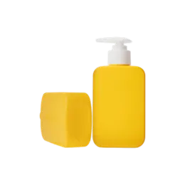 5.8oz/170ml 28-400 HDPE Flat Square Bottle with Flat PP Lotion Pump
